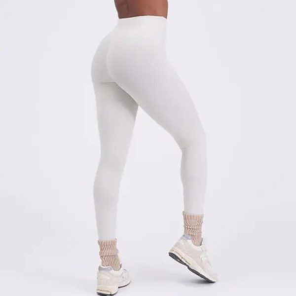 Nylon Yoga Pants Manufacturer | Bonded High Rise Compressive Gym Leggings Factory - 图片 3