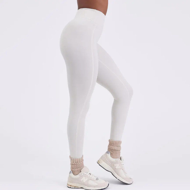 Nylon Yoga Pants Manufacturer | Bonded High Rise Compressive Gym Leggings Factory - 图片 5