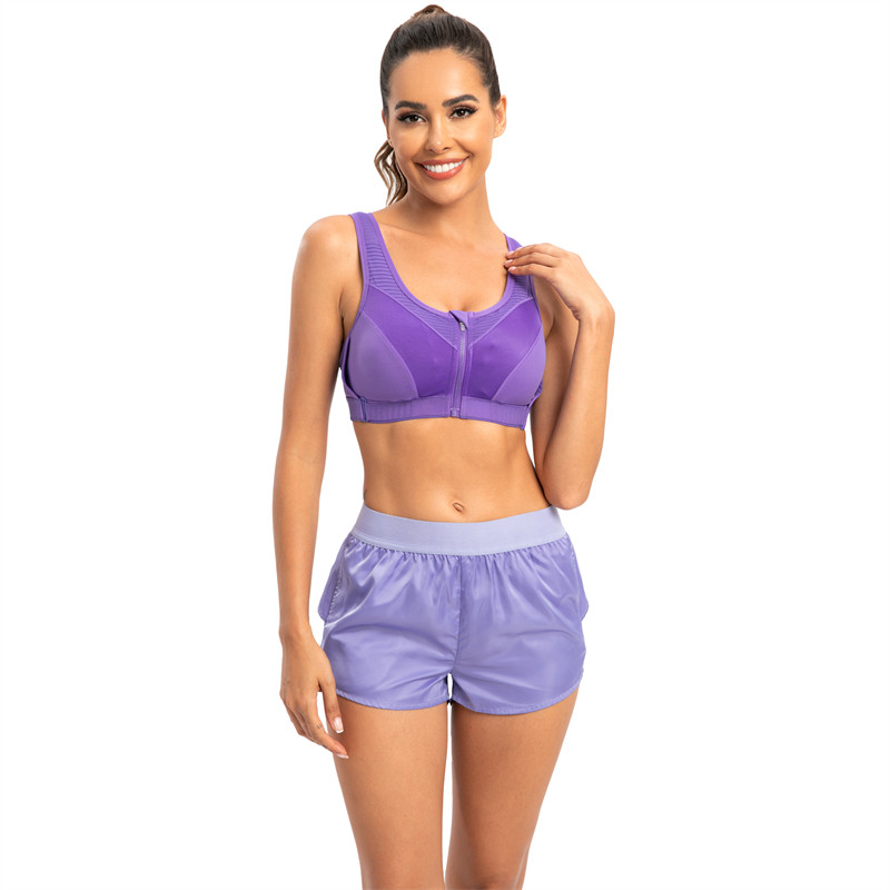 Yoga Apparel Supplier | Solid Yoga Pants Lightweight Supplier | Custom Hollow Back Yoga Bra With Zipper - 图片 5