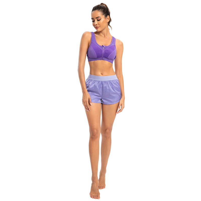 Yoga Apparel Supplier | Solid Yoga Pants Lightweight Supplier | Custom Hollow Back Yoga Bra With Zipper - 图片 3
