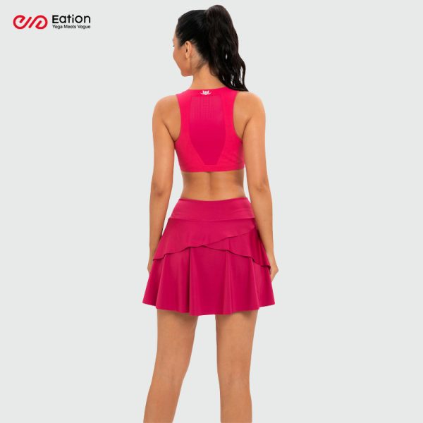 Fitness Apparel Manufacturer | Custom Solid Tennis Skirts With Pocket | Zipper Yoga Bra Factory - 图片 2
