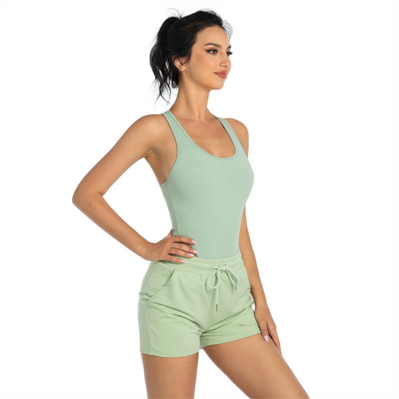 Custom U-Neck Sleeveless Yoga Bodysuits | Slim Fitted Dance Bodysuit Factory | Bodysuit for Women Supplier - 图片 3