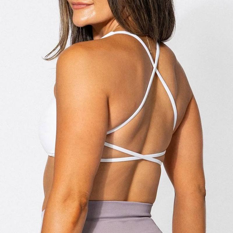 Custom Yoga Bra | designer Nylon Spandex Fitness Yoga Wear Front Twist Sports Bra for Women Manufacturer - 图片 3