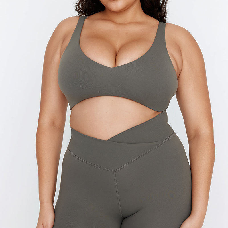 Custom Big Size Yoga Bra | Adults Soft Support Compression Yoga Bra Sexy Custom Plus Size Sports Bra for Women Manufacturer - 图片 3