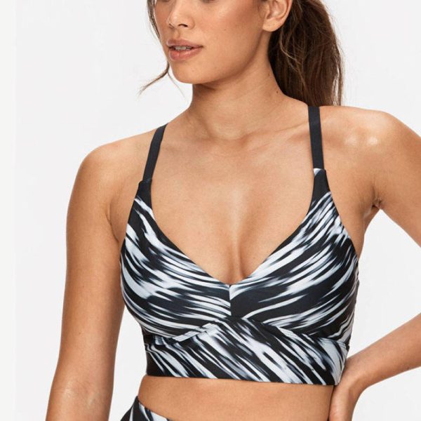 Custom Sublimatiion Activewear Yoga Bra | Sexy Y-back Sport Bra QUICK DRY Gym Fitness Yoga Wear Striped Yoga bra Manufacturer