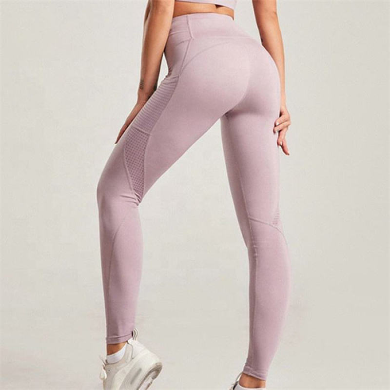 Recycled Workout Pants Manufacturer | Gym Workout Quick Drying Fitness Tights Women Yoga Pants With Mesh Pocket - 图片 5
