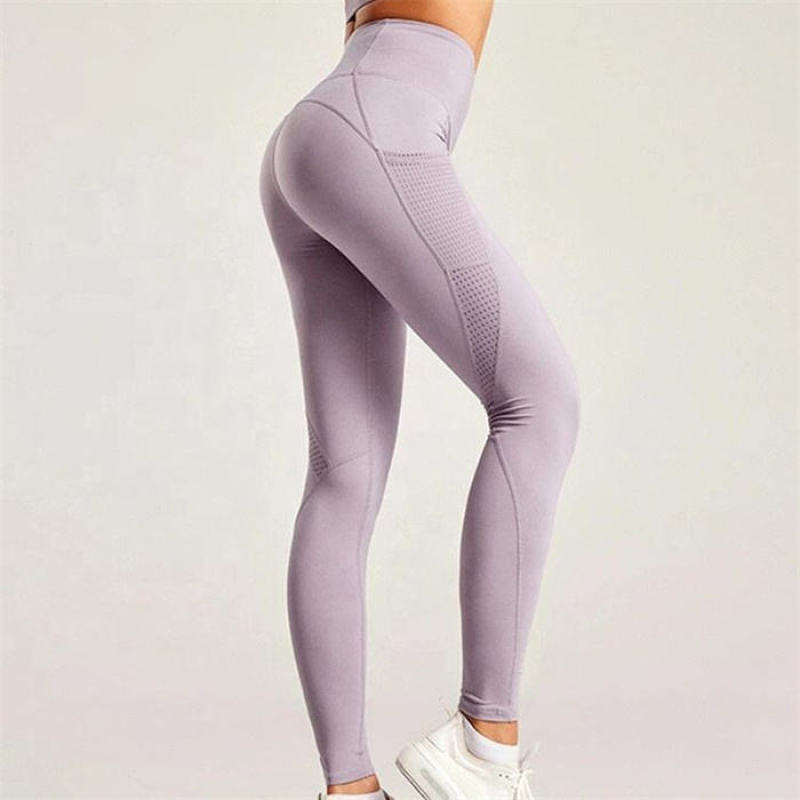 Recycled Workout Pants Manufacturer | Gym Workout Quick Drying Fitness Tights Women Yoga Pants With Mesh Pocket - 图片 3