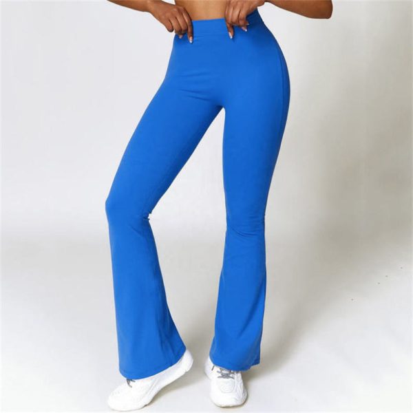 V Back Scrunch Butt Flared Leggings Manufacturer | High Waisted BootyYoga Pants factory - 图片 3