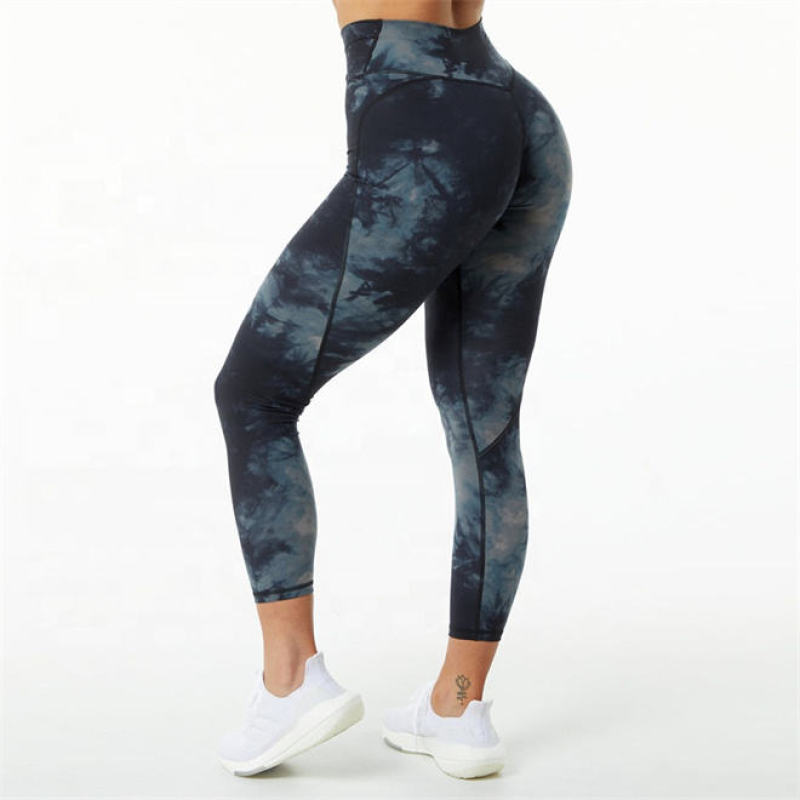 Athletic V waist Gym Workout Leggings Manufacturer | Custom 7/8 Peach Butt Workout Yoga Pants factory - 图片 2