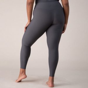 Ribbed High Waisted Plus Size Leggings Manufacturer | Custom 7/8 Length Nylon Workouts Yoga Pants factory