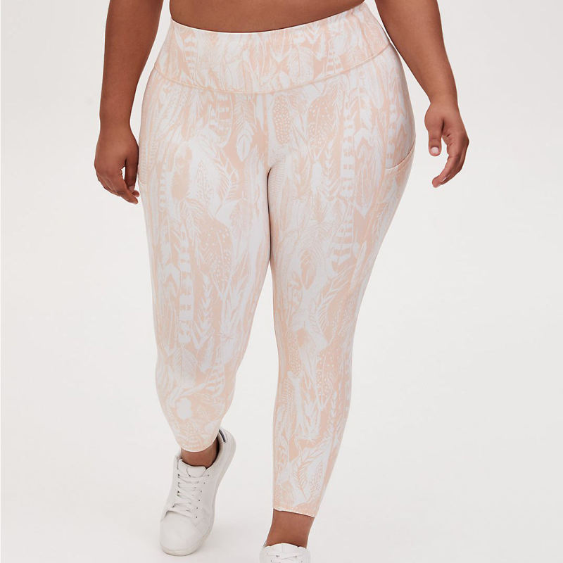 Sublimation print Plus Size Yoga Leggings Manufacturer | Custom Activewear Sports XS-4XL Pocket Leggings Yoga Pants factory - 图片 2