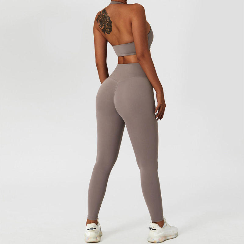 V Cross Waist Crossover Yoga Leggings Manufacturer | Custom Activewear Sports Buttery Soft Tummy Control Leggings Yoga Pants factory - 图片 4