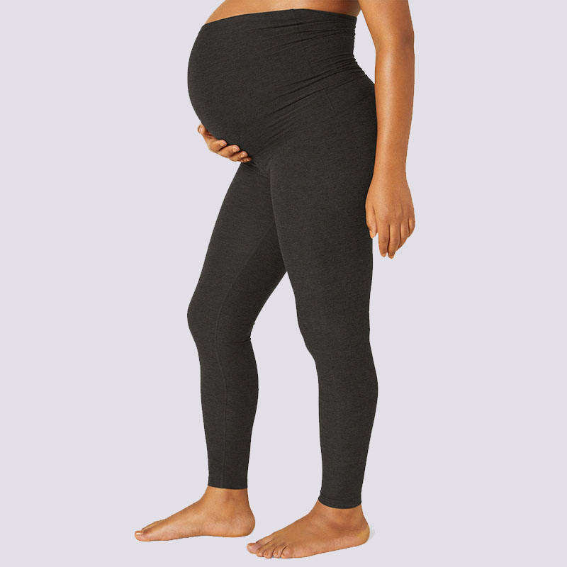 Belly Support Pregnancy Pants Leggings Manufacturer | High Waist Maternity Clothes Yoga Pants factory - 图片 2