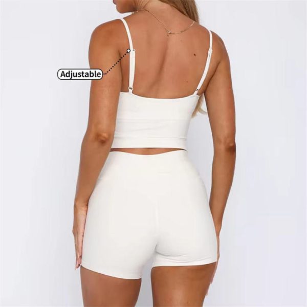 Yoga Tank Top Workout Women Shorts Sets Manufacturer | Custom Ladies Fitness Sportswear Factory Supplier - 图片 2
