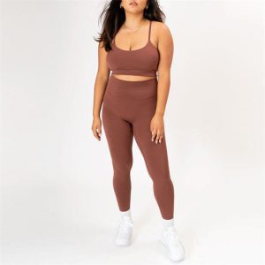 Strappy Sports Bra High Waist Legging Manufacturer | 2 Pieces Activewear Sets Custom Sports Sets Manufacturer