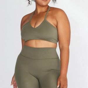 S-5XL 2 Piece Yoga Set Manufacturer | Custom Active Wear Solid Color Sports Bra Factory