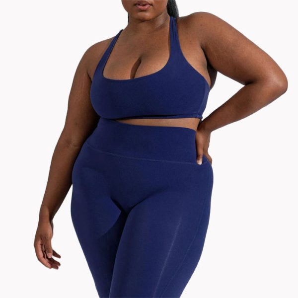 Plus Size Gym Fitness Sets Manufacturer | Breathable Custom High Quality Women Sport Wear Set Factory