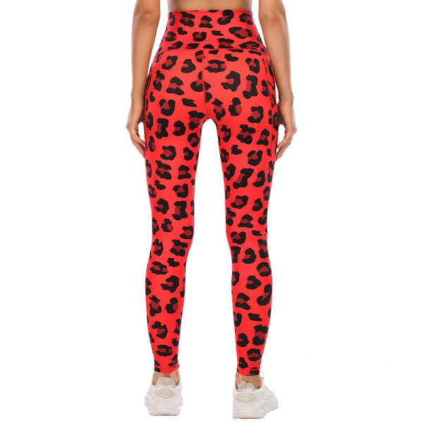 leopard print yoga pants gym leggings Manufacturer | Athletic Ladies High Waisted Yoga Pants factory - 图片 3