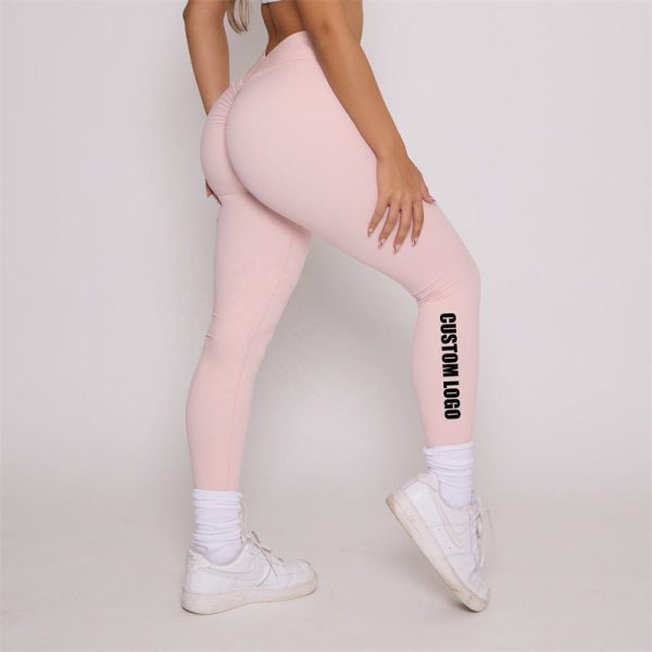 Custom Logo Scrunch Butt Yoga Pants Manufacturer | Soft Workout Leggings factory - 图片 3