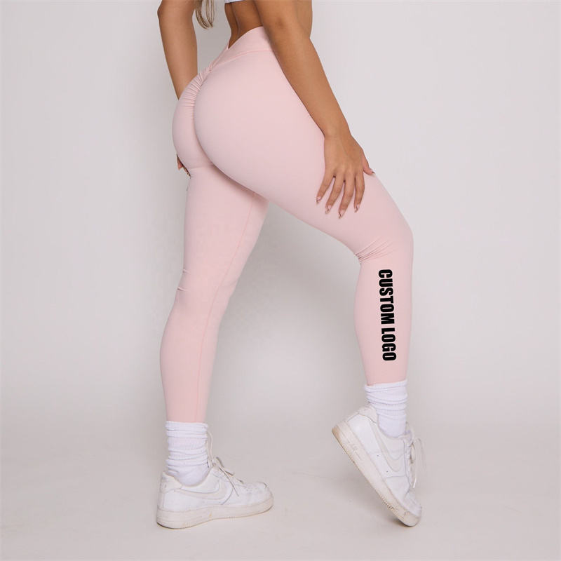 Custom Logo Scrunch Butt Yoga Pants Manufacturer | Soft Workout Leggings factory - 图片 3