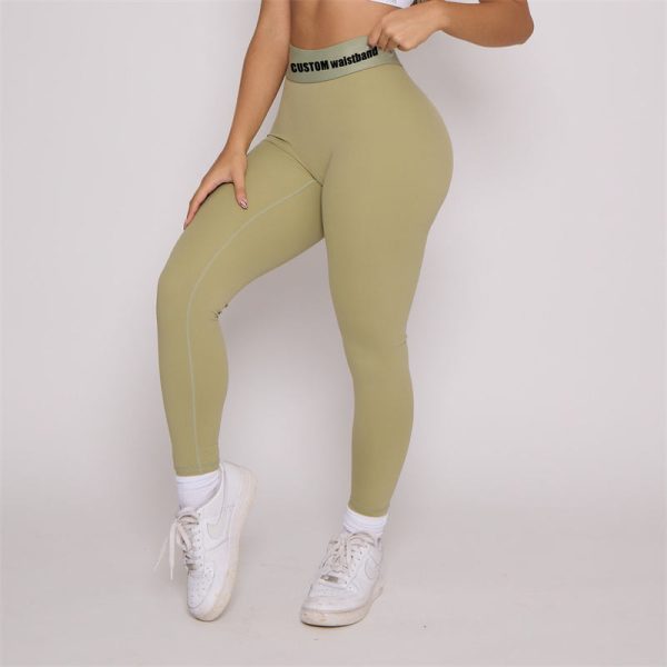Custom Logo Scrunch Butt Yoga Pants Manufacturer | Soft Workout Leggings factory - 图片 4
