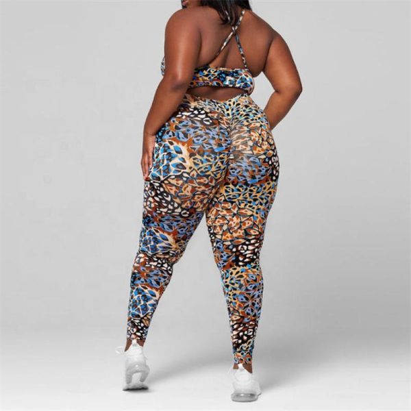 Floral Printed Yoga Pants Manufacturer | Scrunch Butt V Waist Fitness Leggings factory - 图片 5