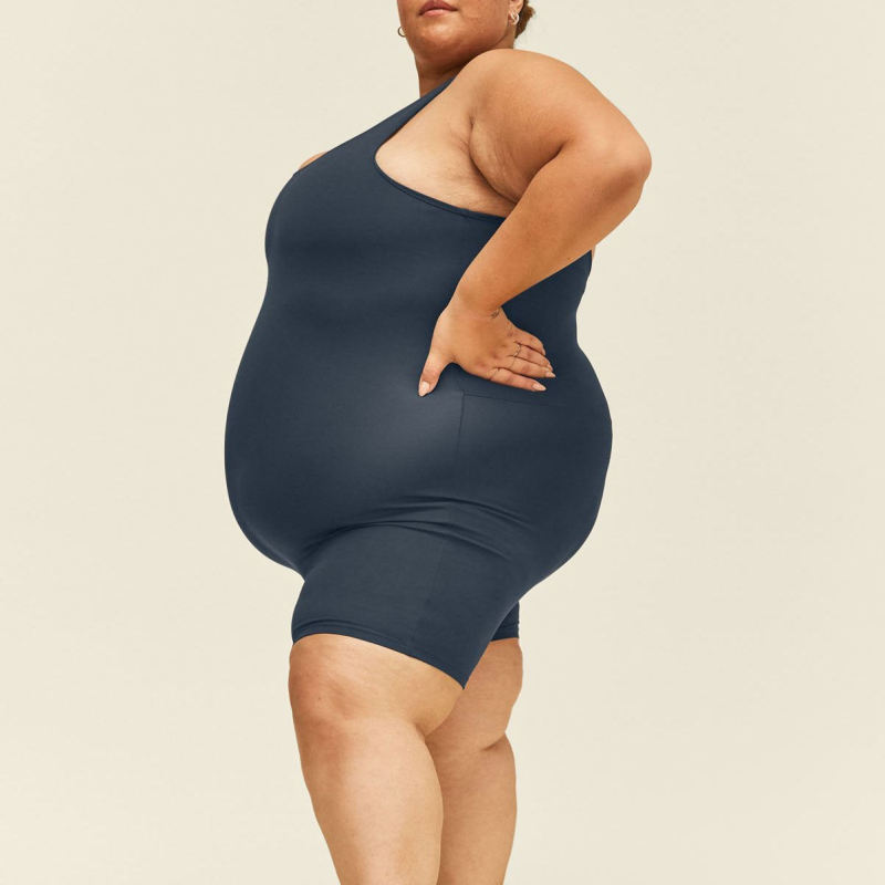 Yoga sports Plus Size Jumpsuit Manufacturer | Big Size XXl-6Xl Recycled Fabric One Piece Running Exercise Jumpsuits Factory - 图片 3