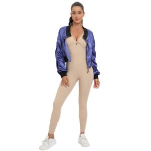 Workout Gym Yoga backless Jumpsuit Manufacturer | Sleeveless Fitness One Piece Exercise Jumpsuits Factory
