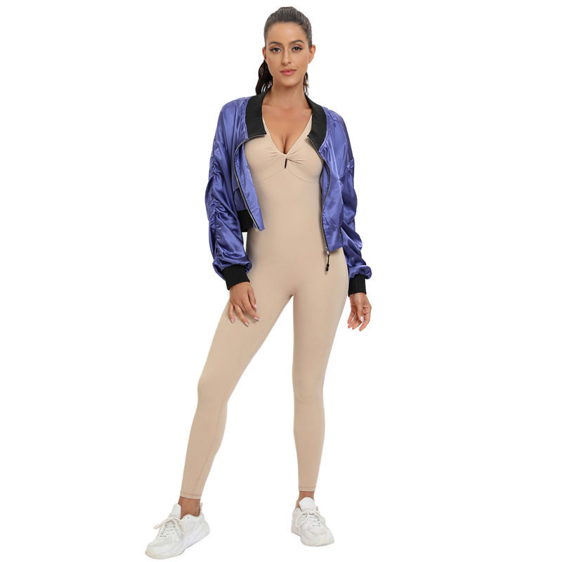 Workout Gym Yoga backless Jumpsuit Manufacturer | Sleeveless Fitness One Piece Exercise Jumpsuits Factory