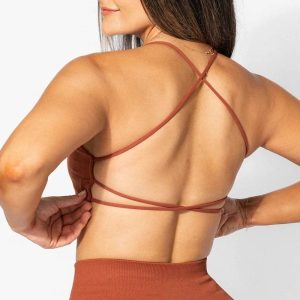 Custom Backless Sports Bra Manufacturer | Custom Removable Padded Crop Top Yoga sports bra Manufacturer