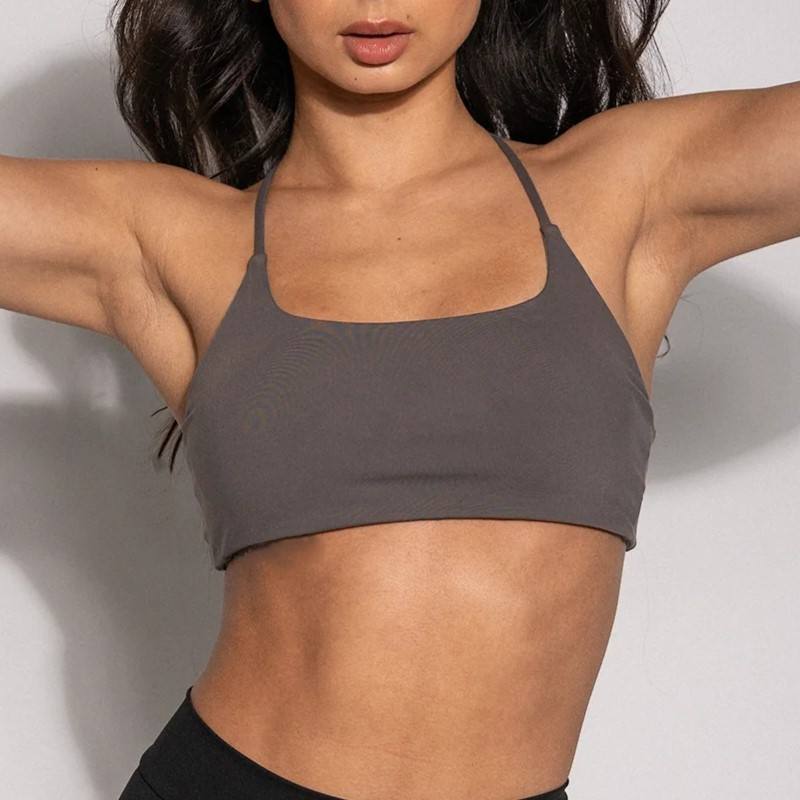 Custom Backless Sports Bra Manufacturer | Custom Removable Padded Crop Top Yoga sports bra Manufacturer - 图片 3