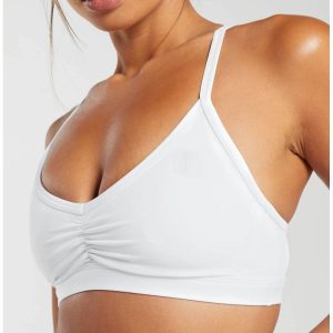 Front Hollow Out Rear Scrunch Sports Bra Manufacturer | Criss-Cross Back Padded Strappy Sports Bras supplier