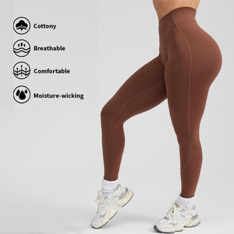 High Waist Yoga Pants Leggings Manufacturer | Sweat-Wicking Custom Sports Fitness Workout Leggings factory - 图片 2