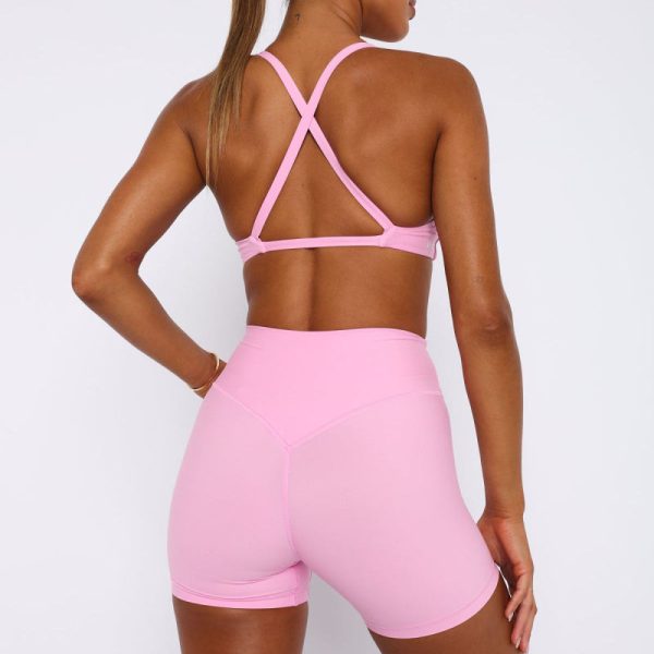 Nude Yoga Activewear Set Manufacturer | Custom Athletic Gym Workout Shorts Set Supplier - 图片 3