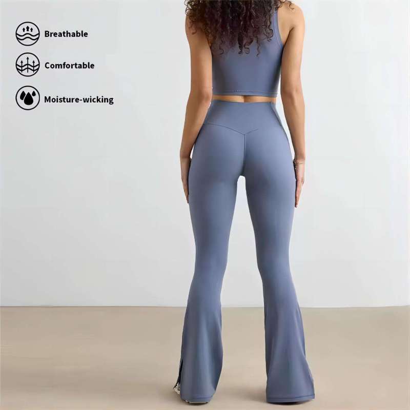 athleisure lounge wear Manufacturer | Custom track suits breathable Sets flared Supplier - 图片 2