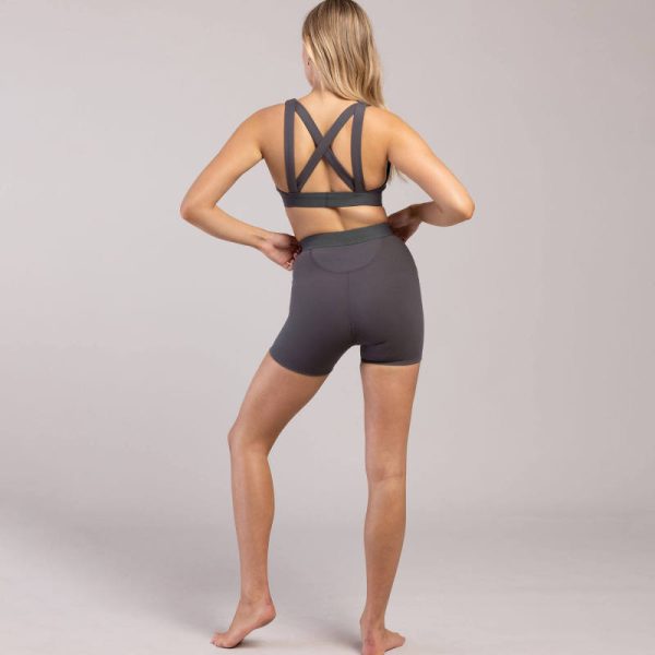 V Neck Sports Bra Manufacturer | Custom Biker Shorts Set With Hidden Pocket Supplier - 图片 3
