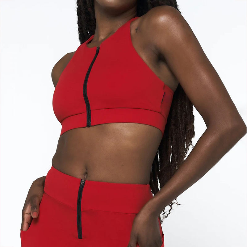 Front Zip Up Sports Bra Manufacturer | Gym Push Up High Support Sports Bras supplier - 图片 3
