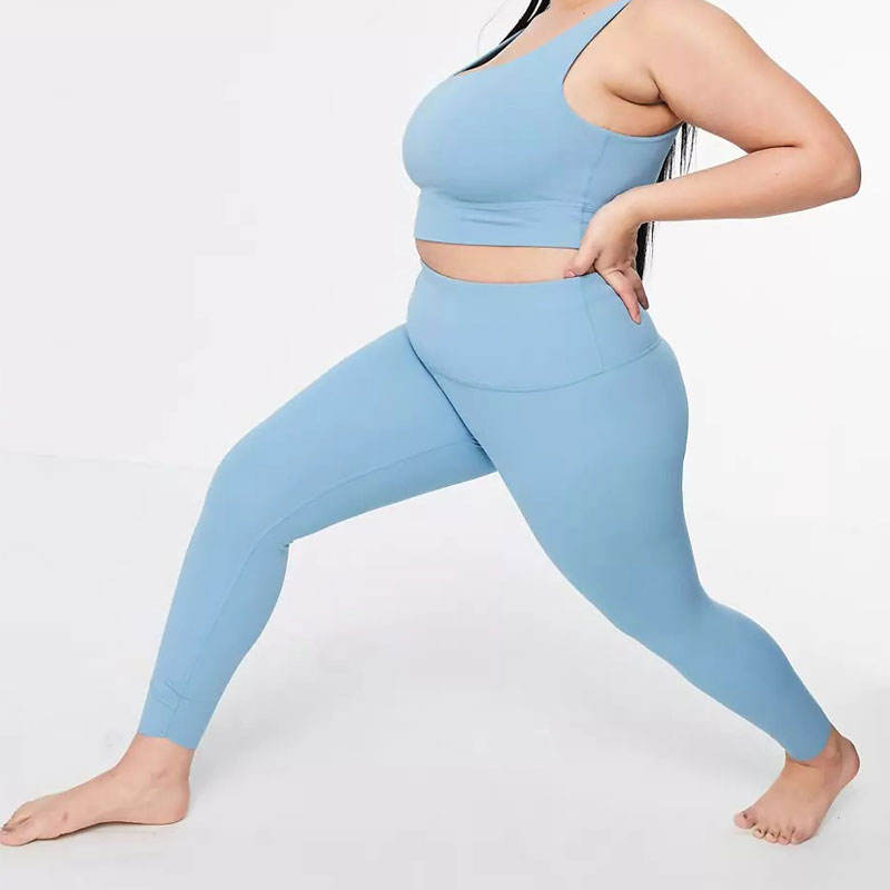 Custom workout plus size gym wear suit Manufacturer | Custom women two pieces yoga sets - 图片 3