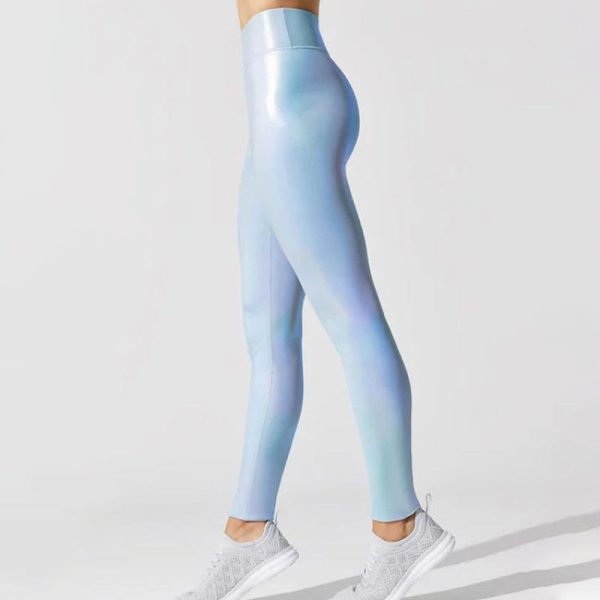 Custom Activewear High Waist Shine Leggings Manufacturer | Compression Leggings suppliers - 图片 4