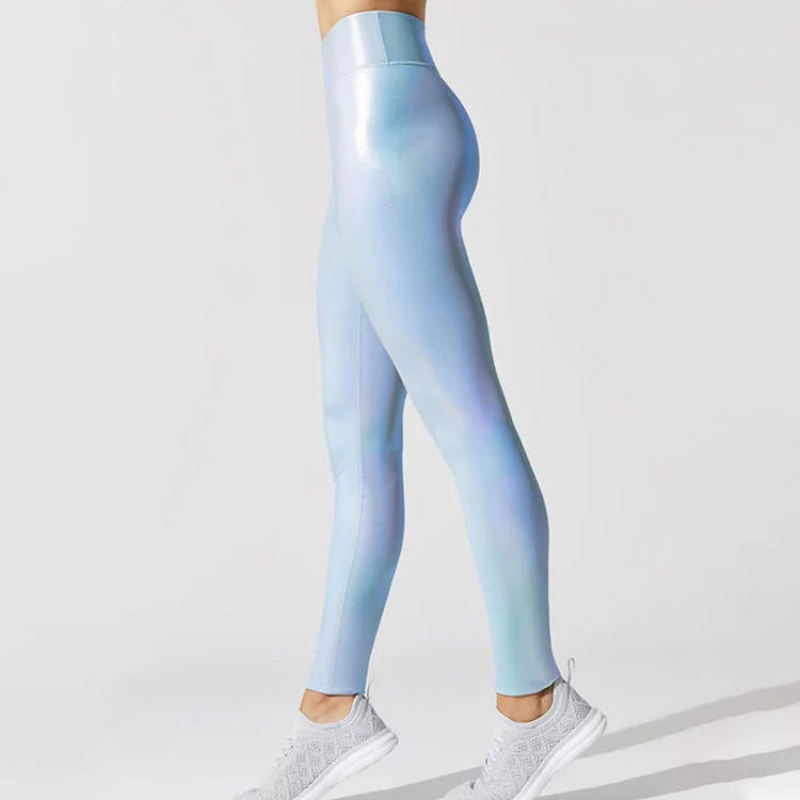 Custom Activewear High Waist Shine Leggings Manufacturer | Compression Leggings suppliers - 图片 4