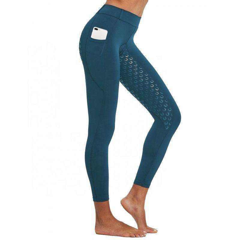 Custom Silicone Horse Riding Leggings Manufacturer | Equestrian Breeches Horse Racing Pants suppliers - 图片 3