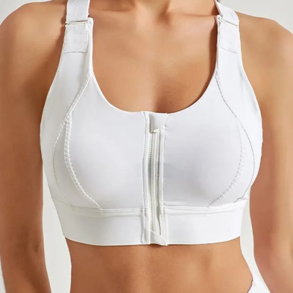 Zipper Adjustable Sports Bras Manufacturer | Shockproof Fitness High Support Sports Bra supplier - 图片 4