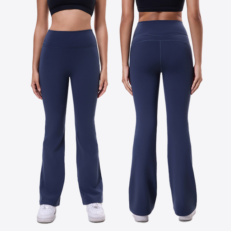 Custom Wide-Leg Hip Lifting Gym Leggings Manufacturer | Yoga Flares Leggings suppliers - 图片 2