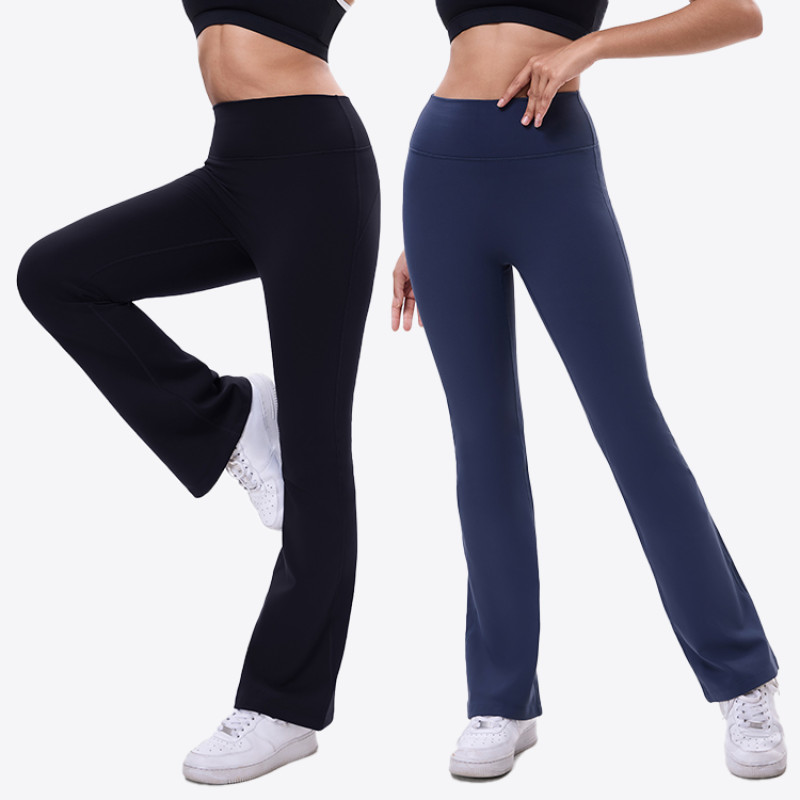 Custom Wide-Leg Hip Lifting Gym Leggings Manufacturer | Yoga Flares Leggings suppliers - 图片 4