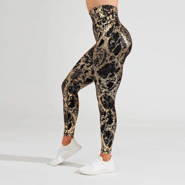 Custom embossed High Waist Yoga Pants manufacturer | Gym Sports Workout Leggings suppliers - 图片 4