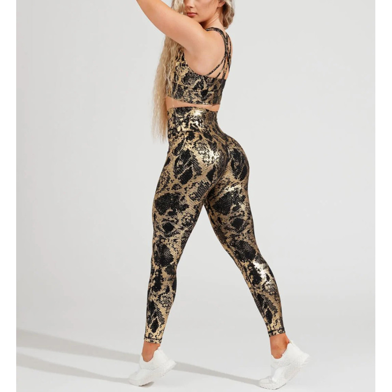 Custom embossed High Waist Yoga Pants manufacturer | Gym Sports Workout Leggings suppliers - 图片 5