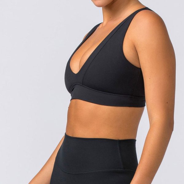 Custom V neck Backless Gym Yoga Top Manufacturer | Push Up Running Activewear Sports Bra supplier - 图片 5
