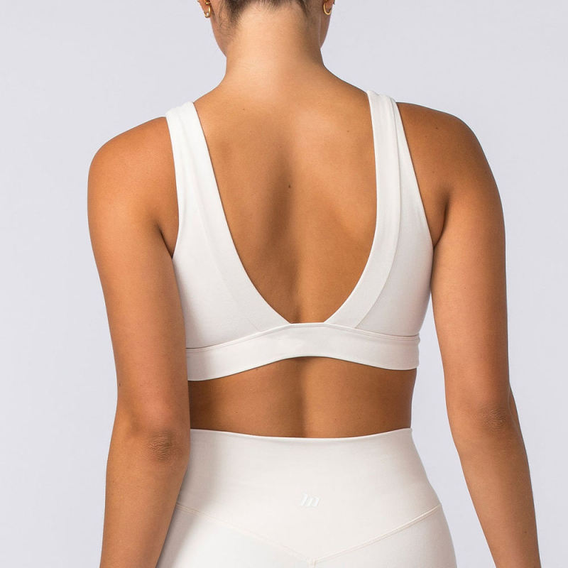 Custom V neck Backless Gym Yoga Top Manufacturer | Push Up Running Activewear Sports Bra supplier - 图片 4