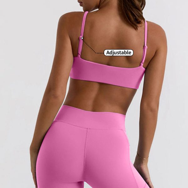 Custom Padded Front Scrunch Sports Bra Manufacturer | Soft Breathable Sports Bra Top supplier - 图片 3
