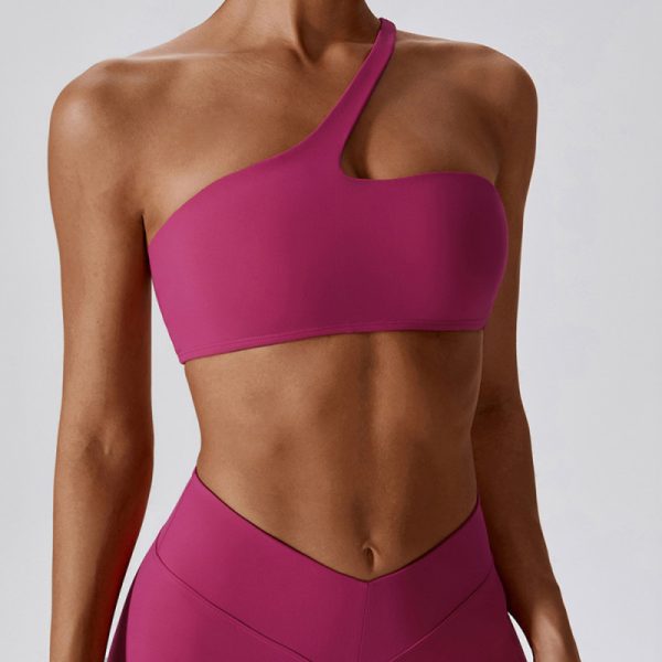 Custom One Shoulder Sports Bra Manufacturer | Gym Fitness One Shoulder Sports Bra Tops supplier